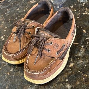 Sperry Leather Boat Shoes! Child 12